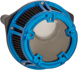Arlen Ness - Method Air Cleaner - Blue - FLT - Method Clear Series Air Cleaner - 18-181