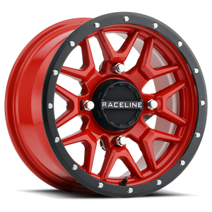 Raceline - Krank Wheel 14x7 4/156 5+2 (+10mm) Blk/red - A94R-47056+10