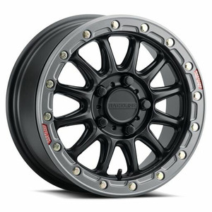 Raceline - Alpha Bdlk 15x10 5/4.5 (+25mm) Blk/gunmetal - A14BG51012+25
