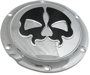 Drag Specialties - Split Skull Derby Cover - Chrome - Split Skull Derby Cover - 78044