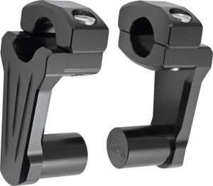 Rox - Pivoting Handlebar Riser Black 2" Rise - 4R-P2CC01 Rox - Pivoting Handlebar Riser Black 2" Rise - 4R-P2CC01
