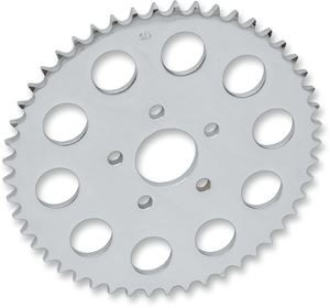 Drag Specialties - Rear Sprocket - Chrome - Flat - 51 Tooth - 530 Chain Conversion Rear Sprocket - 16423P