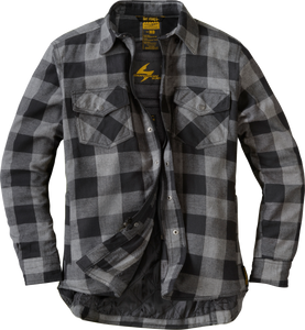Scorpion Exo - Covert Womens Flannel Black/grey Md - 52201-4
