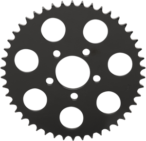 Drag Specialties - Rear Sprocket - Gloss Black - Flat - 46 Tooth - 530 Chain Conversion Rear Sprocket - 16429EB