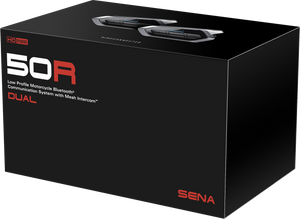 Sena - 50r Hd Bluetooth Comm System With Mesh Intercom Dual - 50R-02D Sena - 50r Hd Bluetooth Comm System With Mesh Intercom Dual - 50R-02D