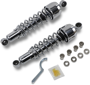Drag Specialties Shocks - Replacement Shock Absorbers - Chrome - 13" - Replacement Shock Absorber  13.00" - C16-0133NU Drag Specialties Shocks - Replacement Shock Absorbers - Chrome - 13" - Replacement Shock Absorber  13.00" - C16-0133NU