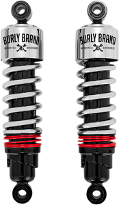 Burly Brand - Slammer Plus Shocks - Chrome - FLH - Slammer Plus Shocks - B28-1204 Burly Brand - Slammer Plus Shocks - Chrome - FLH - Slammer Plus Shocks - B28-1204