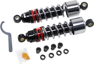 Burly Brand - Slammer Plus Shocks - Chrome - XL - Slammer Plus Shocks - B28-1205 Burly Brand - Slammer Plus Shocks - Chrome - XL - Slammer Plus Shocks - B28-1205
