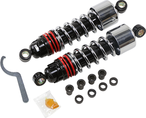 Burly Brand - Slammer Plus Shocks - Chrome - XL - Slammer Plus Shocks - B28-1206 Burly Brand - Slammer Plus Shocks - Chrome - XL - Slammer Plus Shocks - B28-1206