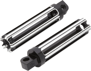 Arlen Ness - Footpegs - 10 Gauge - Black - 10-Gauge Male-Mount Footpegs - 06-114