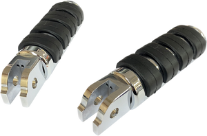 Drag Specialties - FML Soft-Ride Footpegs - Chrome - Softail - FML Foot Pegs - P17-0343ISC