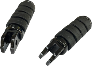 Drag Specialties - FML Soft-Ride Footpegs - Black - Softail - FML Foot Pegs - P17-0343ISGB