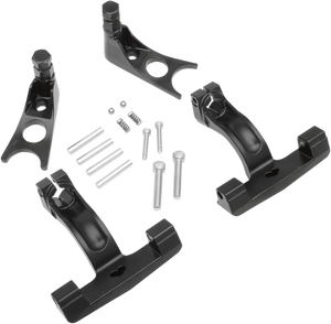 Drag Specialties - Passenger Floorboard Mount - Black - FLST - Passenger Floorboard Mount Kit - P17-0411B