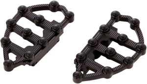 Arlen Ness - MX Passenger Floorboards - Black - MX Billet Floorboards - 06-896