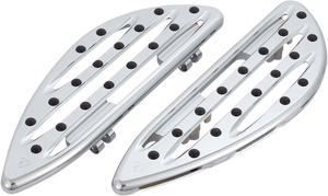 Arlen Ness - Driver Floorboards - Deep Cut - Chrome - Deep Cut Floorboards - 410-004