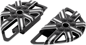 Arlen Ness - Passenger Boards - 10 Gauge - Black - Adjustable Driver Floorboards - 06-863