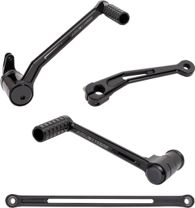 Arlen Ness - SpeedLiner Foot Control Kit w/ Toe Shifter - Solo - Black - SpeedLiner Foot Control Kit - 420-103