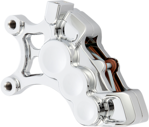 Arlen Ness - 6-Piston Caliper - Front Left - Chrome - 14" - Ness Tech Six-Piston Differential Bore Caliper - 02-210