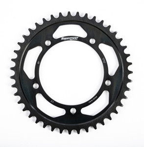 Supersprox - Rear Edge Sprocket Steel 43t-525 Blk Hay/suz/tri - RFA-1792-43-BLK