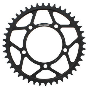 Supersprox - Rear Sprocket Steel 44t-525 Blk Apr - RFE-702-44-BLK