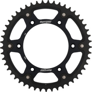 Supersprox - Rear Stealth Sprocket Alu/stl 49t-520 Blk Husq/ktm - RST-990-49-BLK