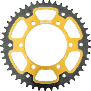 Supersprox - Rear Stealth Sprocket Alu/stl 45t-520 Gld Kaw - RST-486-45-GLD