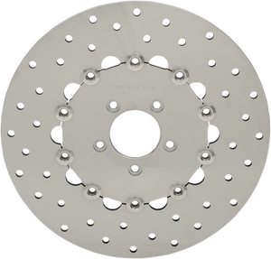 Drag Specialties - Front Rotor - 11.8" - Stainless Steel Drilled Brake Rotor - B06-0199AS