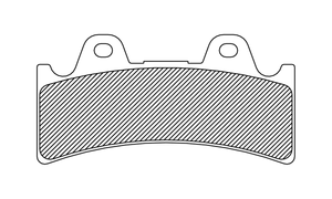 Drag Specialties - Organic Brake Pads - 6 Piston Caliper - Organic Brake Pads - FAD243