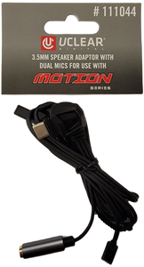 Uclear - 3.5mm Speaker Adaptor W/dual Mics For Use With Motion Serie - 111044