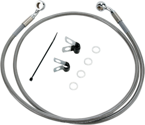 Drag Specialties - Brake Line - Front - +6" - Stainless Steel - XL - Extended Length Stainless Steel Brake Line Kit - 660313-6