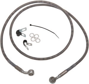 Drag Specialties - Brake Line - Front - +8" - Stainless Steel - XL - Extended Length Stainless Steel Brake Line Kit - 660310-8