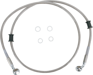 Drag Specialties - Brake Line - Front (Upper) - Stainless Steel - Stainless Steel Brake Line Kit - 660323
