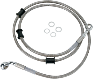 Drag Specialties - Brake Line - Front (Upper) - Stainless Steel - Stainless Steel Brake Line Kit - 680214