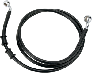 Drag Specialties - Brake Line - Front (Upper) - Black - Stainless Steel Brake Line Kit - 660324BLK