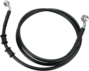 Drag Specialties - Brake Line - Front - Black - +2" - FXDB '08-'17 - Extended Length Black Vinyl Brake Line Kit - 660324-2BLK