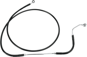 Drag Specialties - Brake Line - Front - Black - +2" ABS - Extended Length Black Vinyl Brake Line Kit - 691182-2BLK