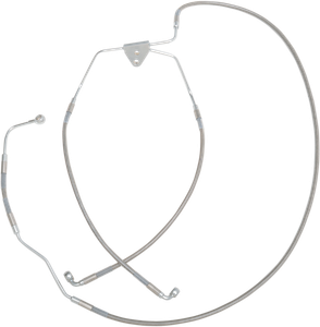 Drag Specialties - Brake Line - Front (Lower/Mid) - Stainless Steel - Stainless Steel Brake Line Kit - 691183