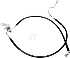 Drag Specialties - Brake Line - Rear - Black - Stainless Steel Brake Line Kit - 640223-BLK
