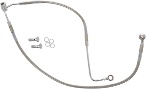 Drag Specialties - Brake Line - Front (Lower/Upper) - Stainless Steel - Stainless Steel Brake Line Kit - 691300