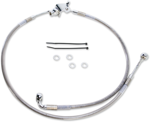 Drag Specialties - Brake Line - Rear - Stainless Steel - Stainless Steel Brake Line Kit - 640240