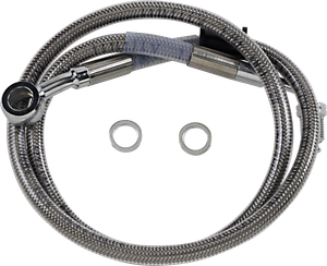 Drag Specialties - Brake Line - +4" - Stainless Steel - '18-'22 Softail - Extended Length Stainless Steel Brake Line - 618620-4