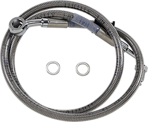 Drag Specialties - Brake Line - +6" - Stainless Steel - '18-'22 Softail - Extended Length Stainless Steel Brake Line - 618620-6