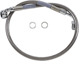 Drag Specialties - Brake Line - Front (Upper) - Stainless Steel - Stainless Steel Brake Line Kit - 618601