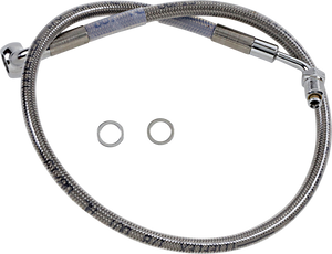 Drag Specialties - Brake Line - +2" - Stainless Steel - '18-'21 Softail - Extended Length Stainless Steel Brake Line - 618601-2