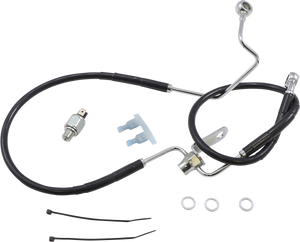 Drag Specialties - Brake Line - Rear - Black - +3" ABS - Extended Length Black Vinyl Brake Line Kit - 623225-3BLK