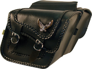 Willie & Max - Saddlebag Compact Slant Black Magic 12"x9.5"x2.5" - 58708-20