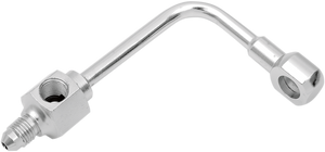 Drag Specialties - Banjo Fitting -  3/8" x AN3 - 90° - Long - Chrome Steel Banjo Fitting - 305