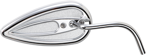 Arlen Ness - Tear Drop Mirror - Right - Teardrop Mirror with Steel Stem - 13-036