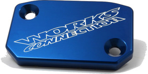 Works - Front Brake Cover (blue) - 21-060