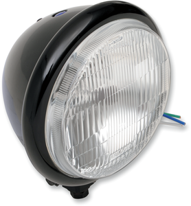 Drag Specialties - Bottom Mount H4 Headlight - 5-3/4" - Black - 5-3/4" Headlight Assemblies Headlight - 20-6002BHDG Drag Specialties - Bottom Mount H4 Headlight - 5-3/4" - Black - 5-3/4" Headlight Assemblies Headlight - 20-6002BHDG